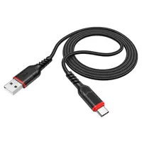 Кабель HOCO X59 USB - Type C 2,4A 2m чорний), мініатюра зображення № 1