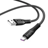 Кабель HOCO USB AM>Type-C X67 Nano silicone 5A 1m. Black