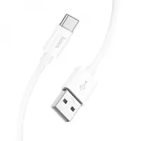 Кабель HOCO USB AM>Type-C X87 silicone data cable 3A/1m. Білий), мініатюра зображення № 2