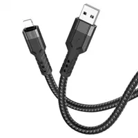 Кабель HOCO USB AM>iPhone U110 2,4A 1.2m Black