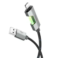 Кабель HOCO USB AM>iPhone U123 2,4A 1.2m Black