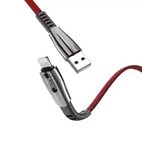 Кабель HOCO USB AM>iPhone U70  2,4A/1,2m. Black/red