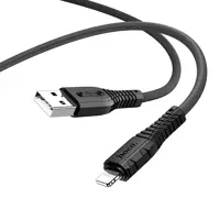 Кабель HOCO USB AM>iPhone X67 data 1м black