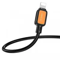 Кабель HOCO X108 USB AM - lightning data 2,4A 1m Black), мініатюра зображення № 1