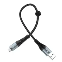 Кабель HOCO X38 USB - Micro 0,25m Black), мініатюра зображення № 1