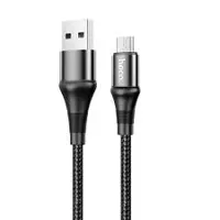 Кабель HOCO X50 USB - Micro 2,4A 1m Black), мініатюра зображення № 1