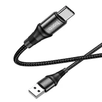 Кабель HOCO X50 USB - Type-C 2,4A 1m чорний), мініатюра зображення № 1