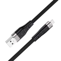 Кабель HOCO X53 USB - Micro 2,4A 1m silicone Black), мініатюра зображення № 1