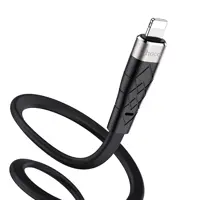 Кабель HOCO X53 USB - lightning 2,4A 1m Black), мініатюра зображення № 1