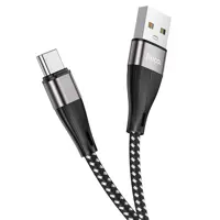 Кабель HOCO X57 USB AM - Type-C 1м black), мініатюра зображення № 1