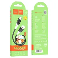 Кабель HOCO X82 USB AM - Type-C silicone data cable 3A 1m Чорний), мініатюра зображення № 1