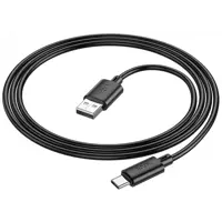 Кабель HOCO X88 USB AM - Type-C data 3A 1m Black), мініатюра зображення № 1