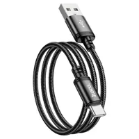 Кабель HOCO X89 USB - Type-C 3A 1,2m Black), мініатюра зображення № 1