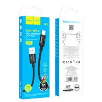 Кабель HOCO X89 USB - Type-C 3A 1,2m Black), мініатюра зображення № 1