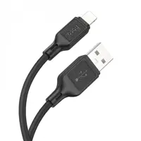 Кабель HOCO X90 USB - Lightning 2,4A 1m чорний), мініатюра зображення № 1