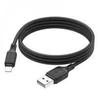 Кабель HOCO X90 USB - Lightning 2,4A 1m чорний), мініатюра зображення № 1