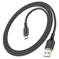 Кабель HOCO X95 USB - Type-C 2,4A 1m чорний), мініатюра зображення № 1