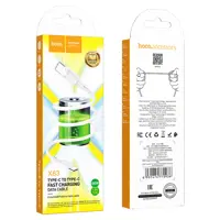 Кабель PD Power Delivery HOCO X83 Victory Type-С PD60W 1м білий), мініатюра зображення № 3