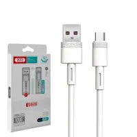 Кабель XO NB-Q166 USB AM - Type-C 5A 1m білий), мініатюра зображення № 2