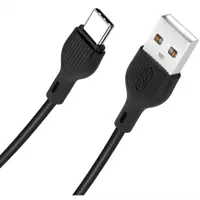 Кабель XO NB200 USB - Type-C 2,1A 1m чорний), мініатюра зображення № 1