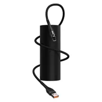 Кабель магнітний Baseus CALXC-KG1 USB - Lightning 2.1A 1m Grey-black), мініатюра зображення № 1