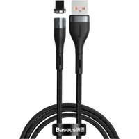 Кабель магнітний Baseus CALXC-KG1 USB - Lightning 2.1A 1m Grey-black), мініатюра зображення № 1