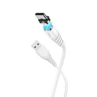 Кабель магнітний HOCO USB AM>Micro X63 2,0A/1m. White