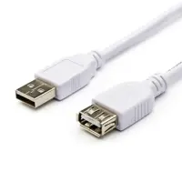 Кабель подовжувач ATCOM USB AM - USB AF 1.8m white 3789), мініатюра зображення № 1