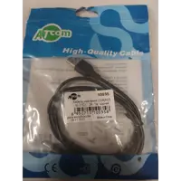 Кабель живлення ATCOM USB - 3,5*1,7мм 2A, 1м, чорний (10035)), мініатюра зображення № 1