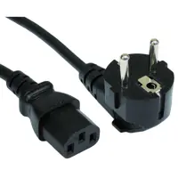 Кабель живлення ПК ATCOM CEE 7/7 - IEC C13 євровилка, довжина 1,8 м, МІДЬ (1 мм) (14367)), мініатюра зображення № 2