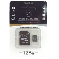 Карта пам'яті microSDHC T&G 128GB Сlass 10 (с адаптером)), мініатюра зображення № 1