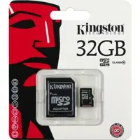 Картка пам'яті KINGSTON microSD 32GB Class 10 100R з адаптером