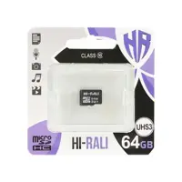 Картка пам'яті microSDHC HI-RALI 64GB Сlass 10 (без адаптера)), мініатюра зображення № 1