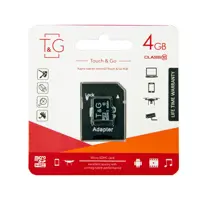 Картка пам'яті microSDHC T&G 4GB class 10 (с адаптером)), мініатюра зображення № 1