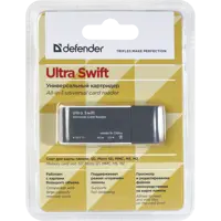 Картрідер DEFENDER Ultra Swift USB 2.0, 4 слота), мініатюра зображення № 1