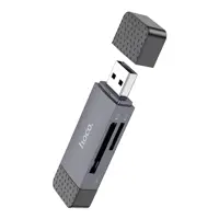 Картрідер HOCO HB45 Spirit (USB2.0) 2in1 сірий), мініатюра зображення № 1