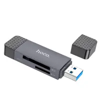 Картрідер HOCO HB45 Spirit (USB2.0/Type-C) сірий), мініатюра зображення № 1