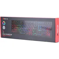 Клавіатура мембранна ігрова  XTRIKE ME KB-280 USB RGB Black), мініатюра зображення № 1