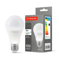 LED лампа TITANUM A60 12W E27 4100K 220V), мініатюра зображення № 1