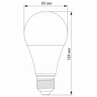 LED лампа TITANUM A65 15W E27 4100K 220V), мініатюра зображення № 1