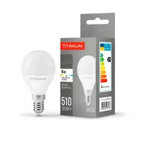 LED лампа TITANUM G45 6W E14 4100K 220V), мініатюра зображення № 1