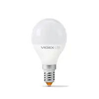 LED лампа VIDEX  G45e 7W E14 3000K 220V), мініатюра зображення № 1