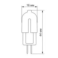 LED лампа VIDEX  G4e 2W G4 4100K 12V), мініатюра зображення № 1