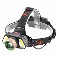 Ліхтарик налобний T106-T6-3/RJ-5300, 2COB, zoom, micro USB, 2x18650 4 режими), мініатюра зображення № 3