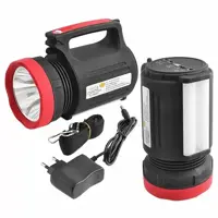 Ліхтарик ручний Акум Yajia YJ-1902T 5W+22SMD+2лампы+p.b.+solar), мініатюра зображення № 2