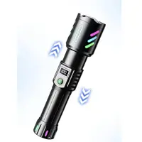 Ліхтарик ручний 1143-PM10-TG zoom, LCD дісплей, Type-C, PowerBank, акумулятор 18650, 5 режимів), мініатюра зображення № 7