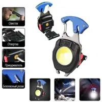 Ліхтарик MULTIFUNCTIONAL BL-W5147/LL-202 (біле, жовте, червоне) викрутки, стробоскоп, запальничка, свисток, Type-C, 7 режимів), мініатюра зображення № 3