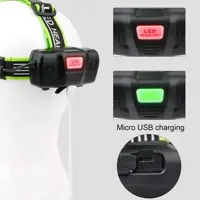 Ліхтарик налобний A17TG (PM10-TG) zoom MicroUSB, 2х18650 3реж), мініатюра зображення № 1