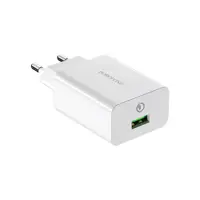 Мережеве Зарядне BOROFONE BA21A 1USB 3A QC3.0 white з кабелем Micro USB у комплекті), мініатюра зображення № 1