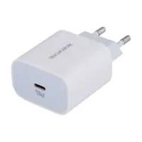 Мережеве Зарядне BOROFONE BA38A 1USB 3A QC3.0 PD20W white, з кабелем Lightning iPhone), мініатюра зображення № 1